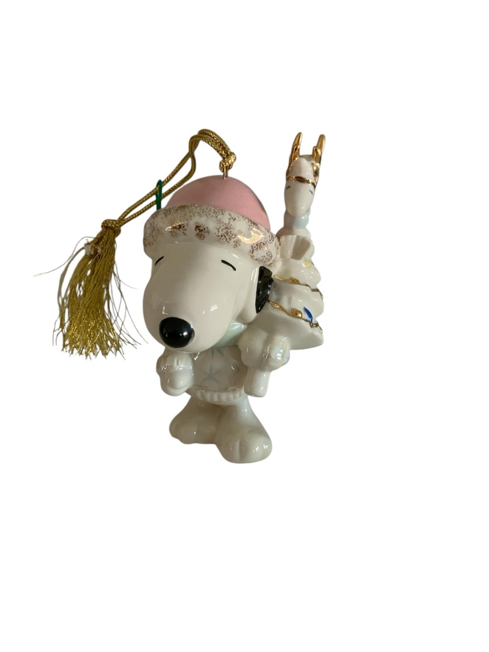 Lenox Classics Peanuts Snoopy "Holiday Cheer" Christmas Ornament 2003 - Picture 3 of 7